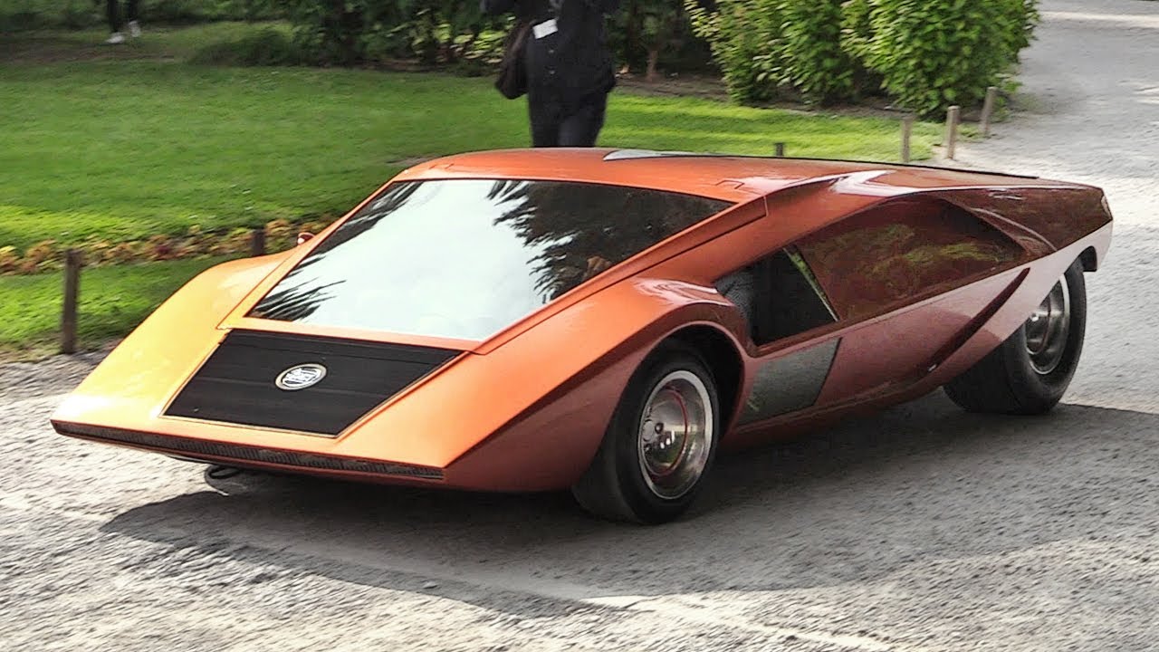 1970 Lancia Stratos Zero: A crazy concept from the Wedge Era – Sound & Driving on the Streets!