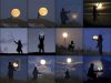 The Self-Luminescent Semi-Transparent Moon
