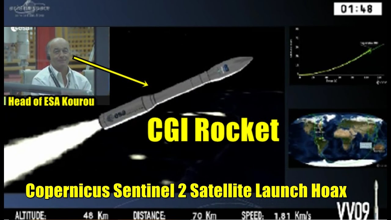 Copernicus Sentinel 2 Satellite Launch Hoax ESA European Space Agency Faking Space – Russianvids