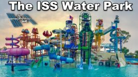 The International Water Park Station over a Flat Earth