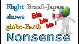 Flight Brazil-Japan shows globe-Earth NONSENSE!