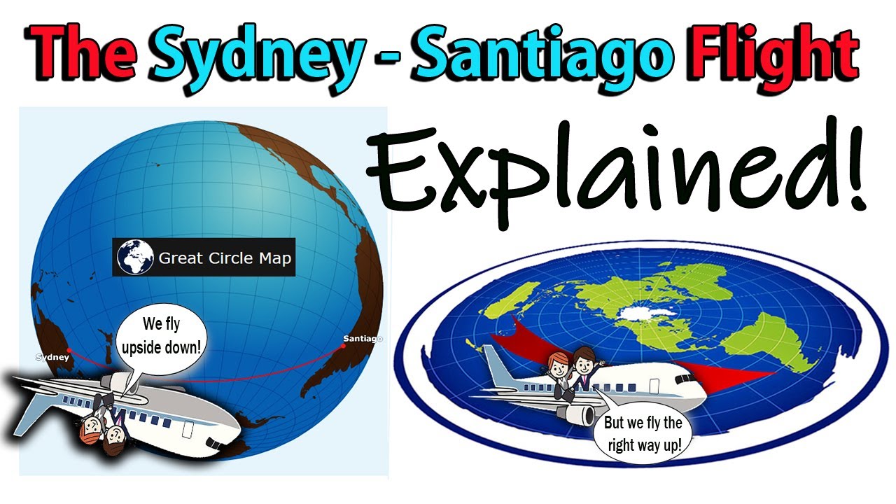 The Flight SYDNEY to SANTIAGO Explained – A CASE AGAINST THE GLOBE