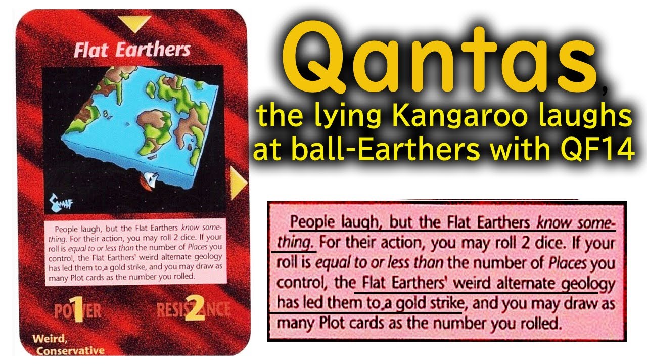 QANTAS the Lying Kangaroo Laughs at ball-Earthers with QF14