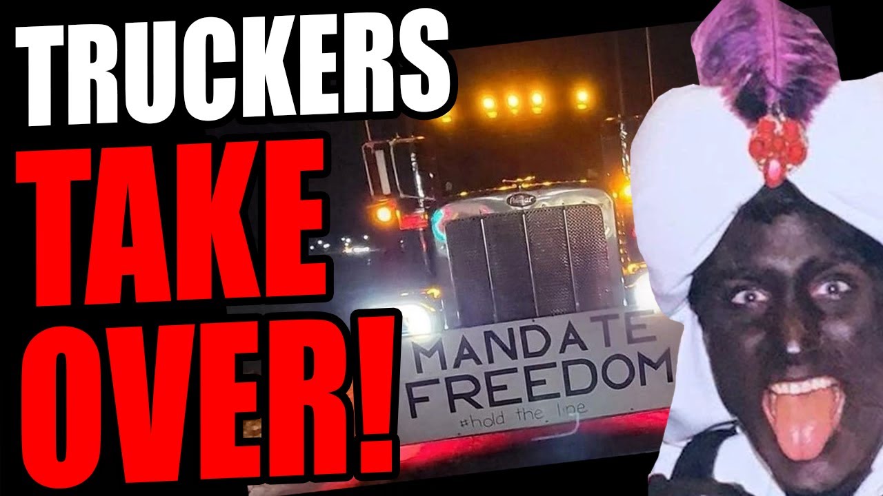 Canadian Truckers TAKE OVER  Roads In Greatest Anti-Mandate Protest! “Blackface” Trudeau IS PISSED!
