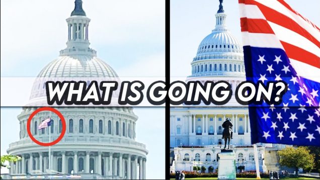 U.S. Capitol Flies Upside Down Flag