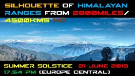 Silohuette Of Himalayan Ranges From 2800 Miles / 4500kms