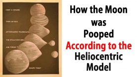 How the Moon was Pooped!  (According to the Heliocentric Model).