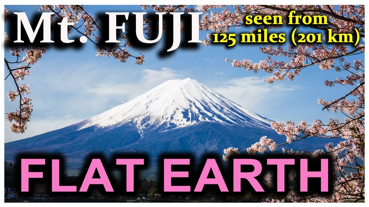 Mt. FUJI Photographed from 125 miles Proves EARTH IS NOT A GLOBE!