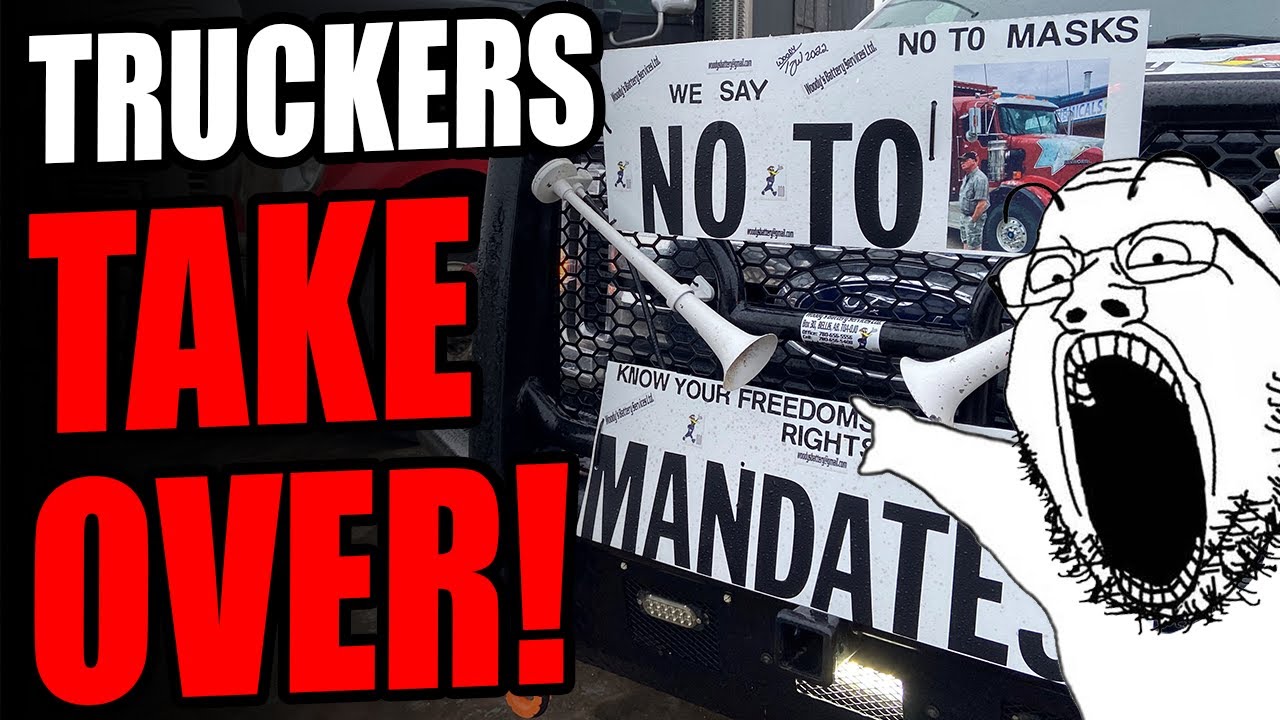 The Truckers ARE WINNING! The Elites Are SCARED As Freedom Loving Truckers TAKE OVER Entire City!