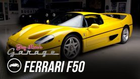 Jay Leno Drives the Yellow Ferrari F50