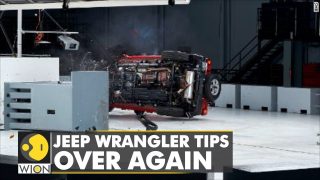 Jeep Wrangler 2022 model fails IIHS crash test, tips over to one side | World English News | WION
