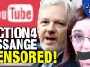YouTube Censoring Voices Supporting Julian Assange