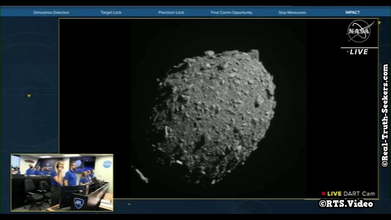 NASA’s ‘DART’ “spacecraft” crashes into dirt cheap CGI asteroid head-on at “14,000 mph”